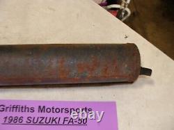 1986 SUZUKI SHUTTLE FA50g moped oem exhaust pipe system muffler spark arrestor