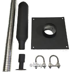 Generator Exhaust Extension Muffler withWall Mounting Kit Universal Fit