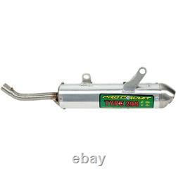 Pro Circuit Type 296 Spark Arrestor Silencer (Aluminum Brushed) SY02125-296