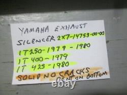 Rare Vintage Yamaha 1979 1980 It250 400 425 Exhaust Silencer 2x7-14753-00-00
